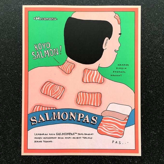 

Salmonpas - Art Print / Poster - A4 murah
