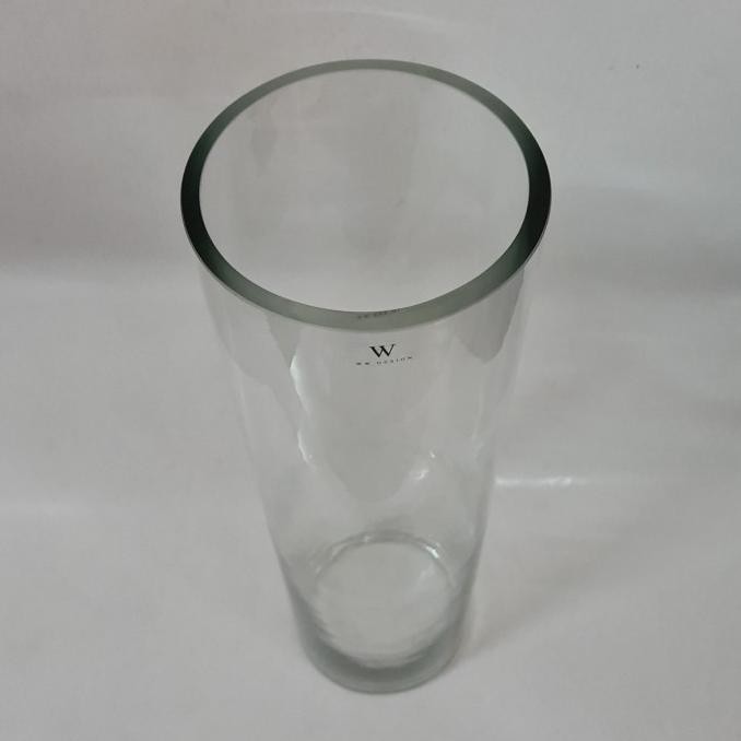 Vas bunga bulat kaca tabung Bamboo D tinggi 50 cm murah