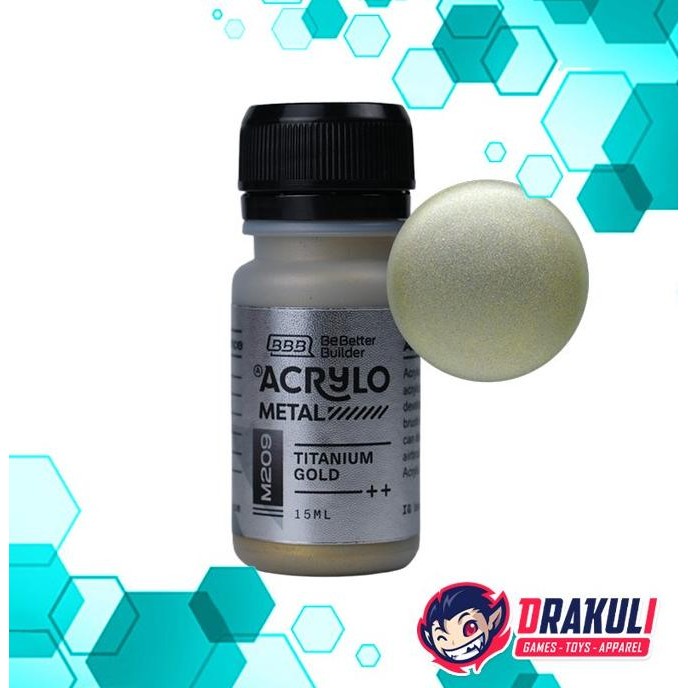 

Promo Acrylo Metal Paint for Model Kit - Titanium Gold M209 COD
