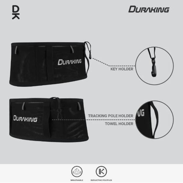 RUNNING BELT SABUK LARI DURAKING V2 UNISEX BLACK