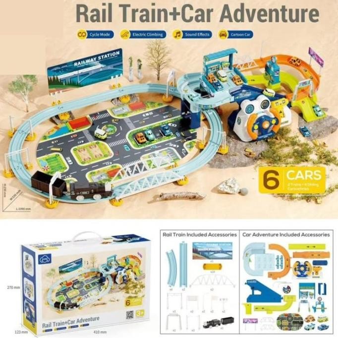 :<:<:<:<] mainan track rail train car adventure