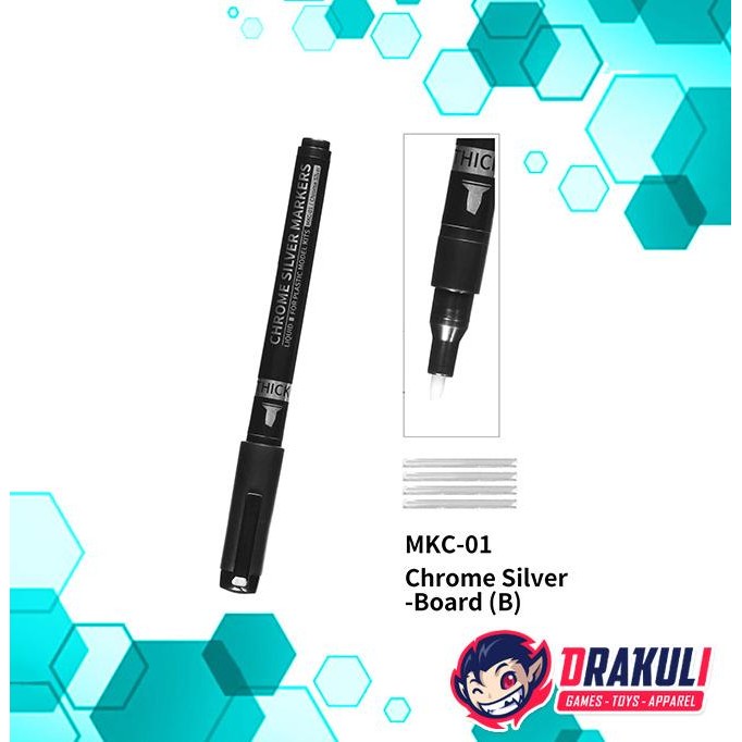 

Promo DSPIAE Thick Markers MKC-01 - Chrome Silver COD