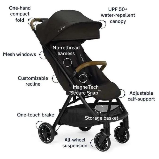 Stroller Nuna TRVL FREE Rain Cover & Travel Bag / Stroller Nuna Kabin Size KOS