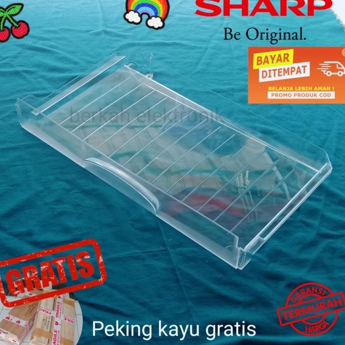 ___] RAK PENAMPUNG AIR KULKAS SHARP ORIGINAL