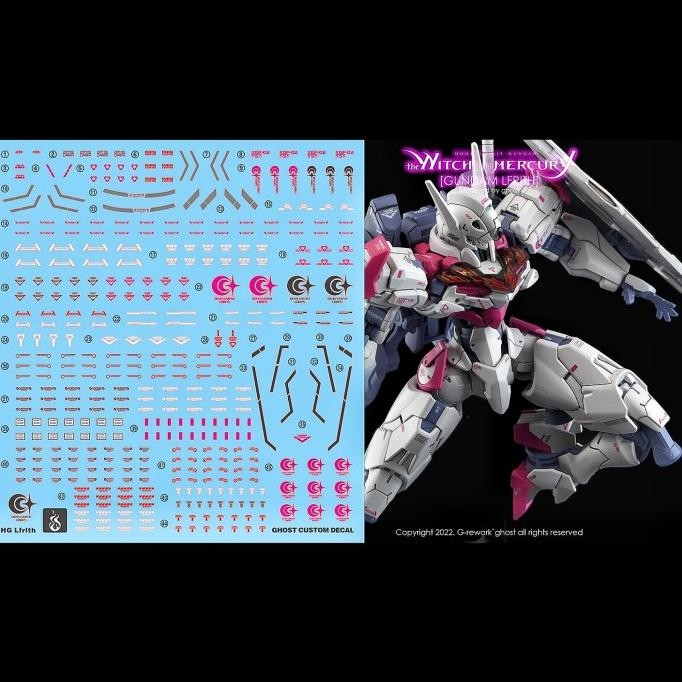 Promo HG GUNDAM LFRITH WATER DECAL GHOST CUSTOM DECAL COD