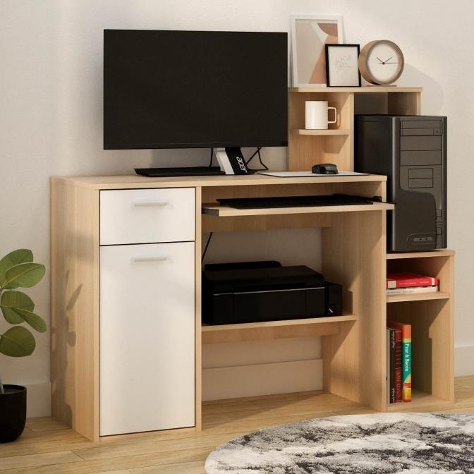 Sale Meja Belajar Tulis Kerja Komputer Rak Buku Printer Mo Bandung