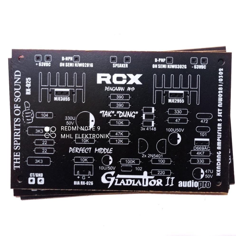 Fn-56 Pcb Power Amplifier Gladiator Ii Safari Modif Untuk Middle Tak Dung