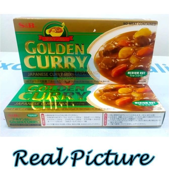 

S&B Golden Curry 220gr Medium Hot | Kari Blok | Kari Jepang murah