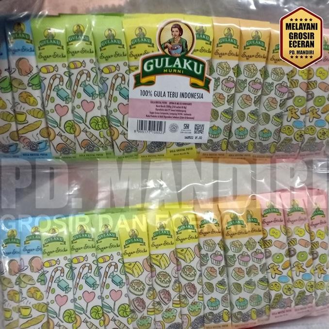 GULAKU 8 GR / 250 SACHET / GULA STIK / STICK / 2 PACK murah