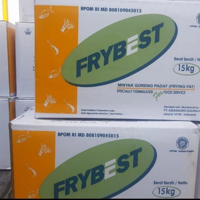 

minyak goreng padat frybest 15kg murah