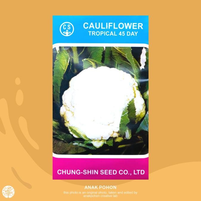 

(1 PACK) Bunga Kol 45 Hari TROPICAL 45 Kembang Kol - Chung Shin Seed murah