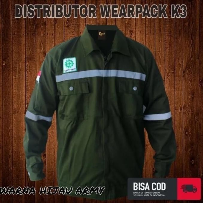 Baju Wearpack Atasan / Kemeja Wearpack Atasan Army New Stok