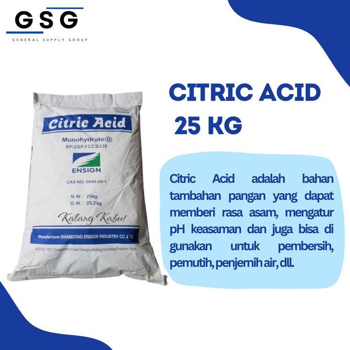 

Citric Acid Monohydrate - Asam Sitrat - Asam Citrun 25 kg murah