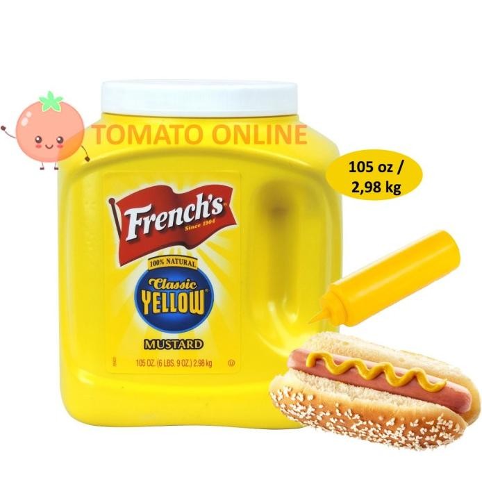 

French French's Classic Yellow Mustard 105 oz 105oz / 2,98 Kg 2,98kg murah