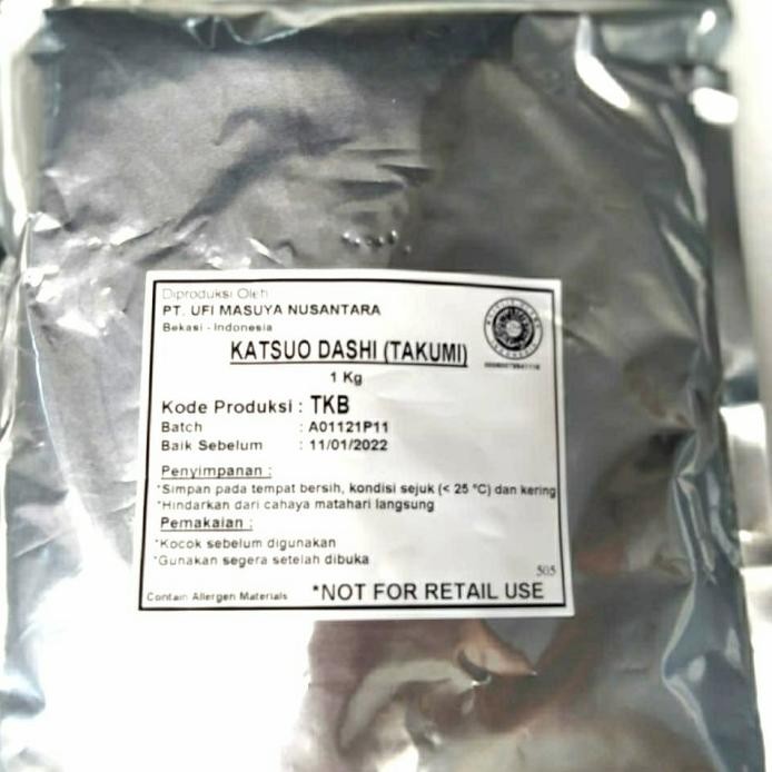 

Katsuo Dashi Takumi | Dashi Halal | Kaldu Ikan Hondashi 1kg murah