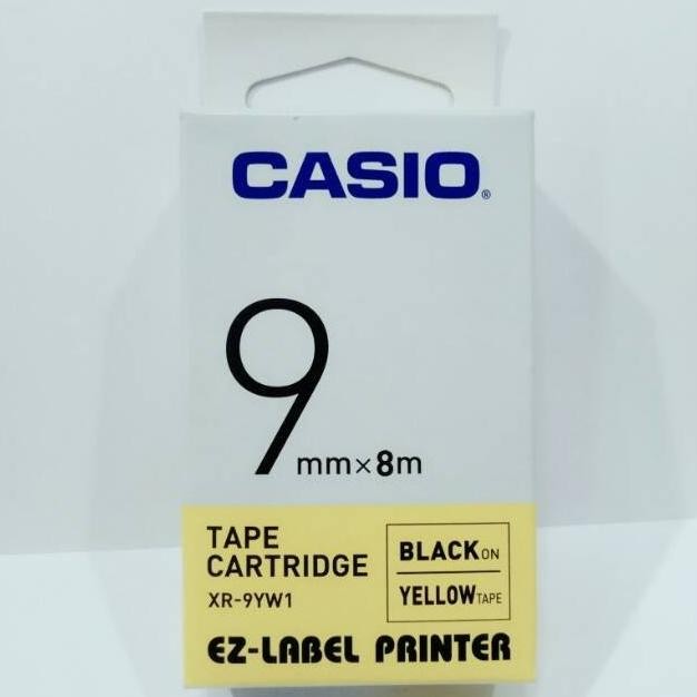

Casio Ez-Label Printer 9Mm Tipe Xr-9Yw1 Black On Yellow 9 Mm Tape Co
