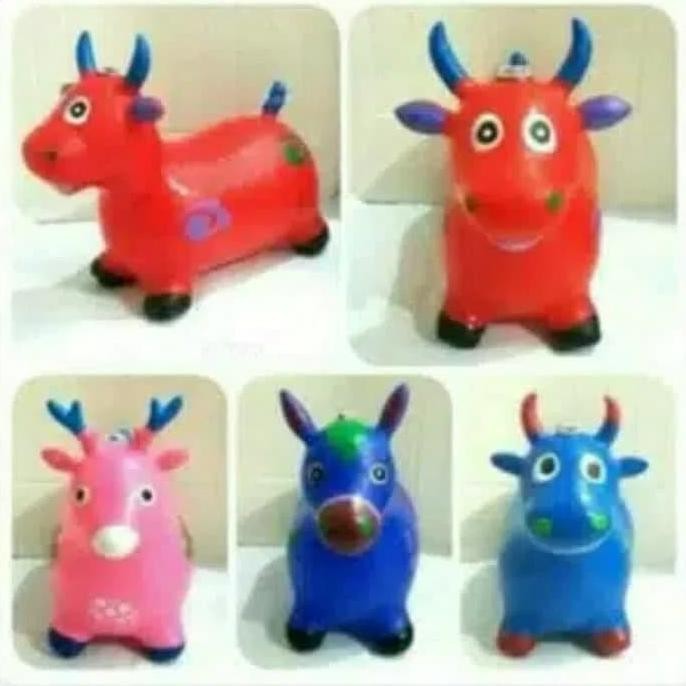 Mainan Anak Boneka Binatang Karet Jumping Animal musik murah