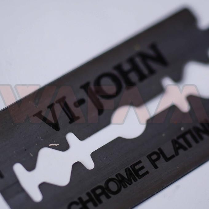 PISAU SILET VI-JOHN CHROME PLATINUM BARBER PANGKAS SALON ISI 100PCS murah
