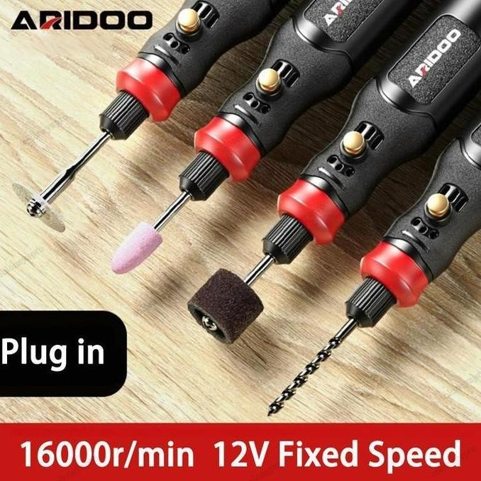 COD,Kirim Sekarang [COD] SOARFLY Bor Mini Grinder Set Mesin Ukir Poles Gerinda Listrik Alat Ukir Gra