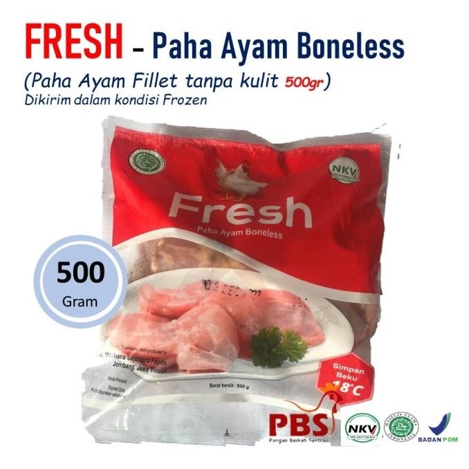 

(Good) FRESH - Ayam Fillet Paha 500gr - Daging Chicken Tight Boneless