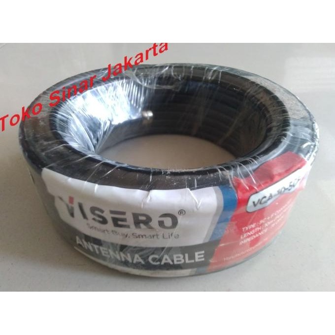 favorit] Kabel Antena Antenna TV Televisi Parabola Coaxial Cable RG 6 Digital Analog Meteran ROL 10 