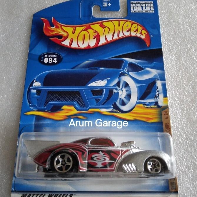 Hot Wheels Jeep Willys Coupe. US Card Skin Deep Series Tahun 2000. Warna Silver.