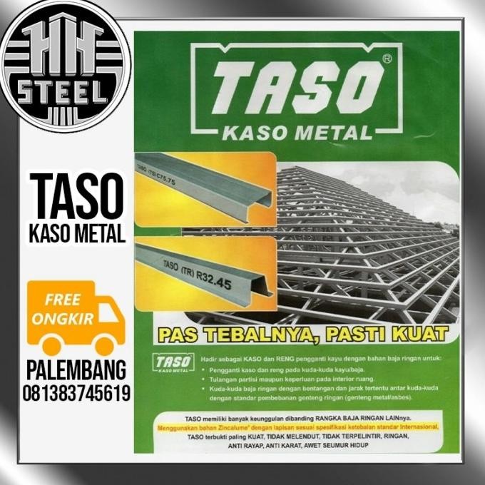 }}}}}}] Rangka Atap Baja Ringan kaso metal Taso C 75-75 tebal 0,75 mm ORI