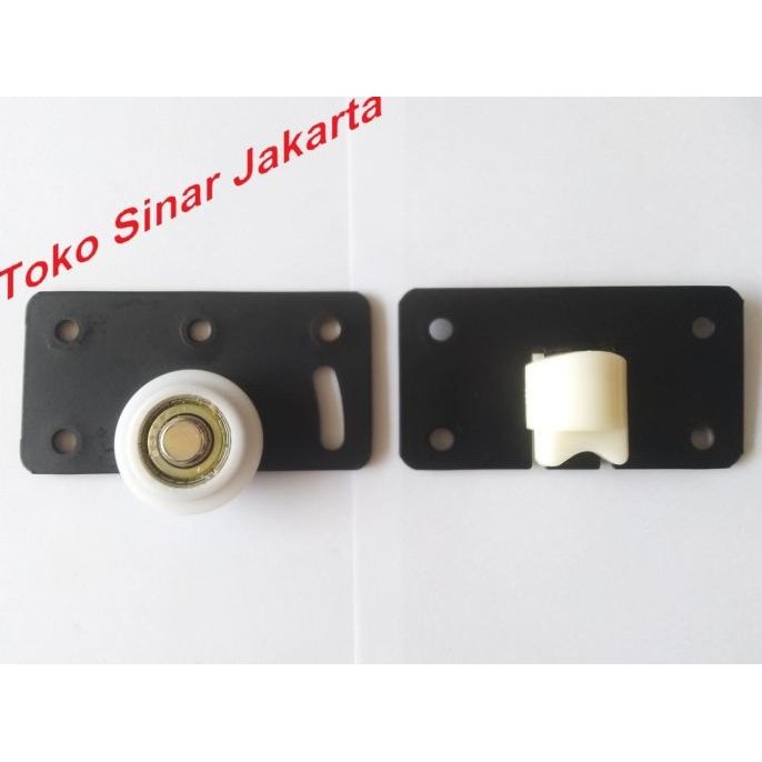 ] Roda Rell Rel Pintu Lemari Sliding Sleding Geser Dorong Mebel Furniture Besi