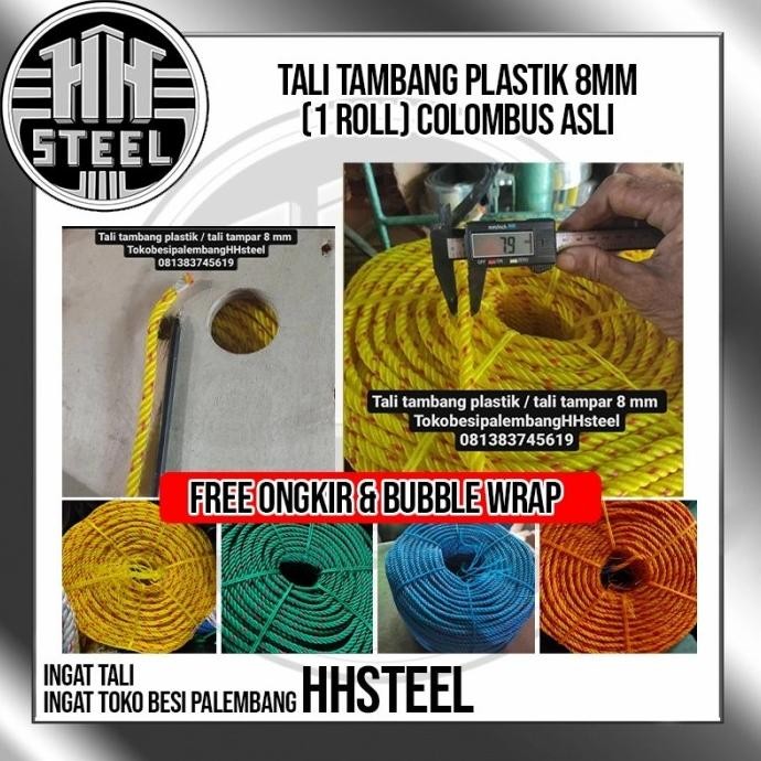 '+'+'+'+] TALI TAMBANG PLASTIK 8 MM /TALI TAMPAR METERAN