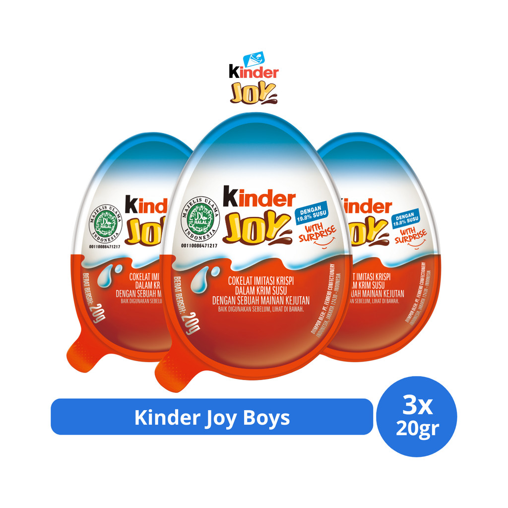 

Kinder Joy Boys 20gr x 3 pcs