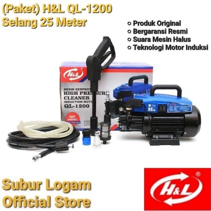 ,,,,,,,] (Paket) QL 1200 (Selang 30 Meter) HL Jet Cleaner Steam High Pressure
