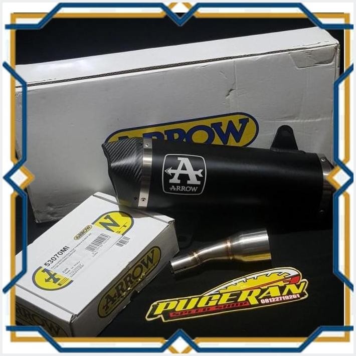 [pug] knalpot slip on arrow yamaha xmax 250 cc black