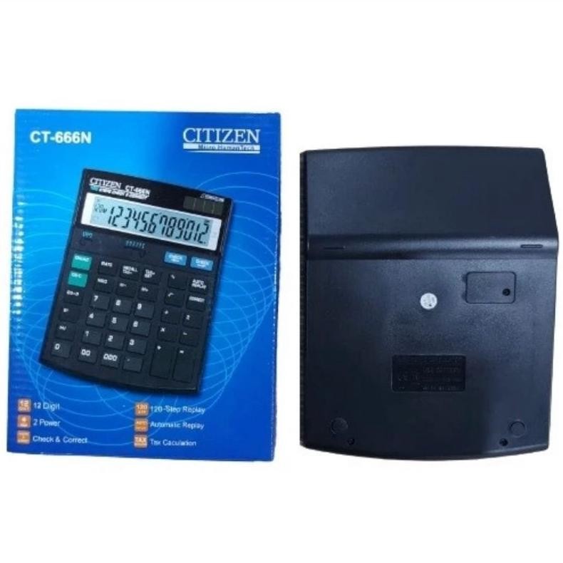 

ter-98 Kalkulator 12 Digit Citi.Zen CT-666N Calculator Check Correct Cek Ulang CT666N Berkualitas