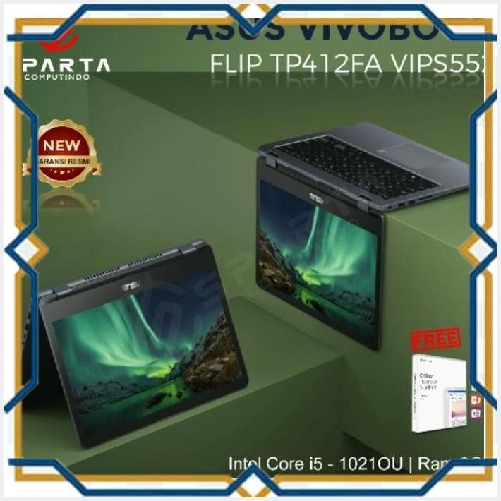 [CVS] LAPTOP ASUS VIVOBOOK FLIP 14 TP412FA CORE I5-10210U RAM 8 GB SSD 512GB