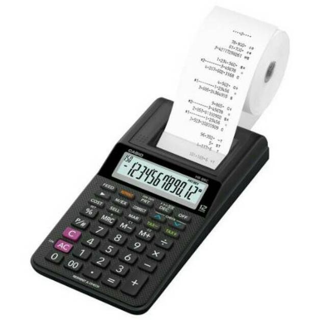

uj-53 Casio HR-8RC kalkulator + kertas + tinta + baterai + adaptor (Paket Lengkap) Hemat
