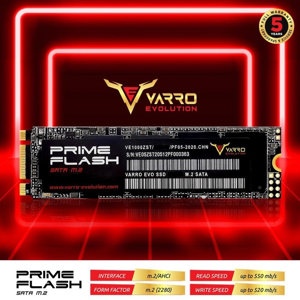 Ssd M.2 Varro 128Gb Prime Flash Ngff 2280 Sata 3 - Ssd M2 128Gb Ngff 2280