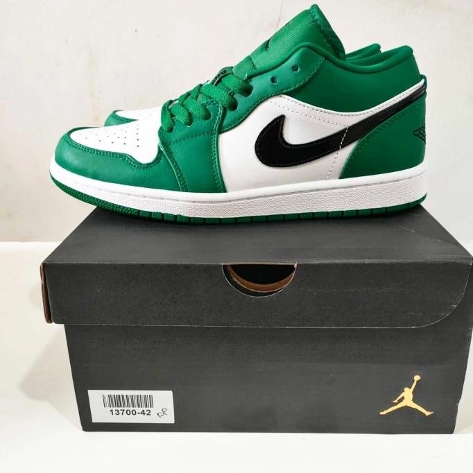 SEPATU PRIA NIKE AIR JORDAN 1 LOW UA PK PINE GREEN PERFECT PAIRS, BNIB