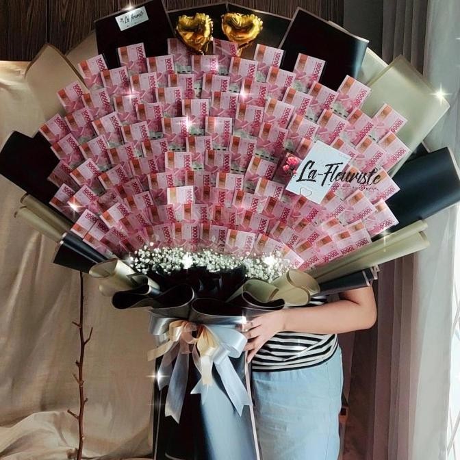 Pembuatan buket uang | money bouquet | Rangka Buket Standard Jumbo DEL