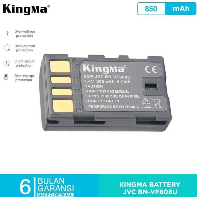 KINGMA BATTERY JVC BN-VF808U - 850 MAH 2104T