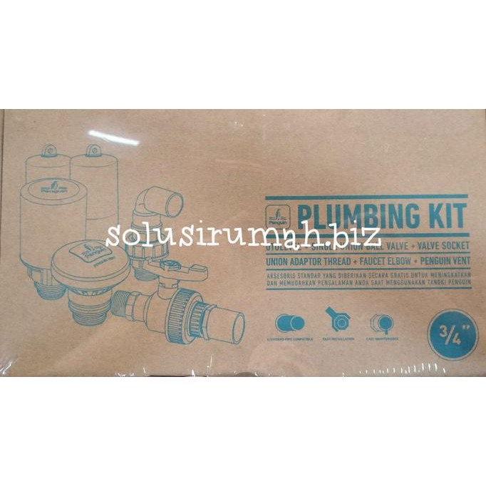 Miliki Plumbing Kits Perlengkapan Tandon Lengkap Penguin Pinguin Plumbing Kit