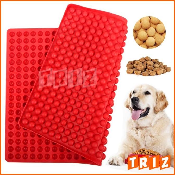 Promo Cetakan Silikon Makanan Anjing Coklat Jelly Lingkaran Bulat , Silicone Mold Dog Treat Gummy Mi
