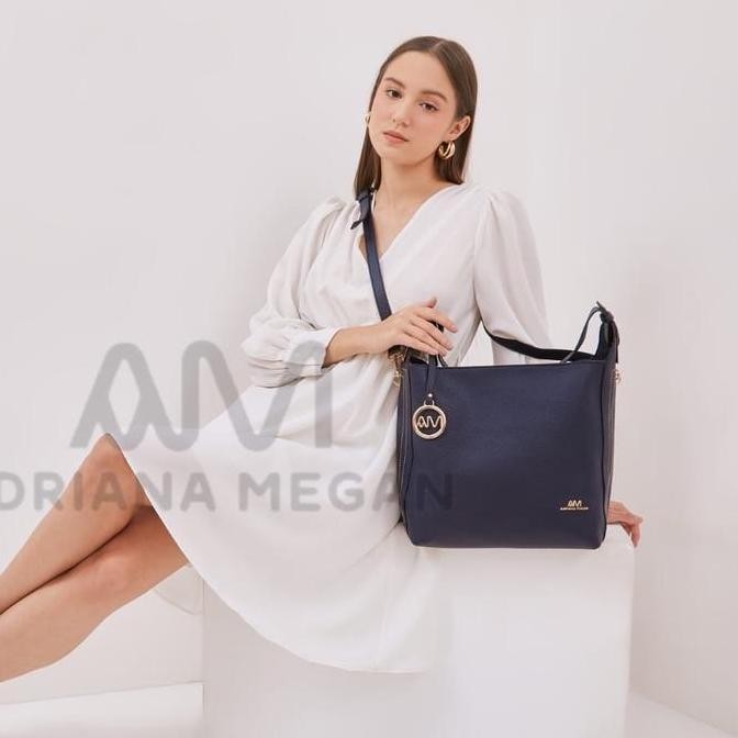 Murah Tas Tote Travelbag Adriana Megan 30Cm Wanita Cewek Perempuan Kulit