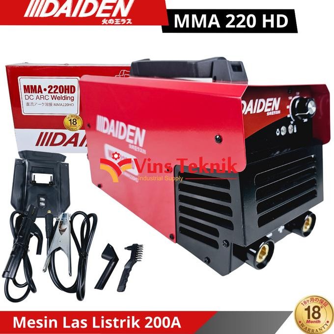 DAIDEN MMA 220 HD Mesin Las Listrik Travo Las Trafo Las 200A MMA220HD