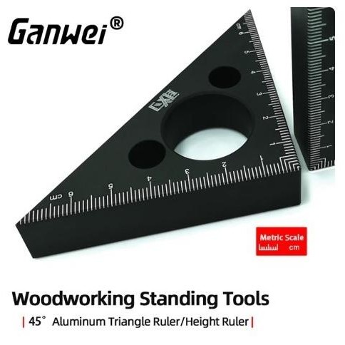 

Bisa Grab! Ganwei 0063 Penggaris Segitiga Protactor Mitter Speed Square Ruller