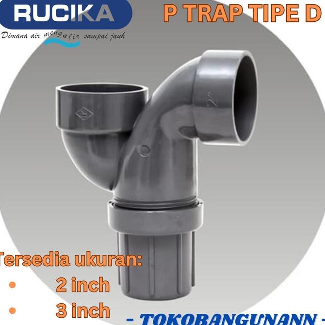 P-TRAP V TRAP P TRAP Leher Angsa Saringan Pipa Wastafel PVC RUCIKA