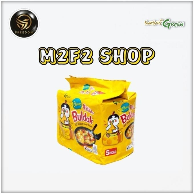 Samyang Green Buldak Hot Chicken Flavor Ramen Cheese | Mie Instant Goreng Rasa Ayam Pedas Dan Keju |