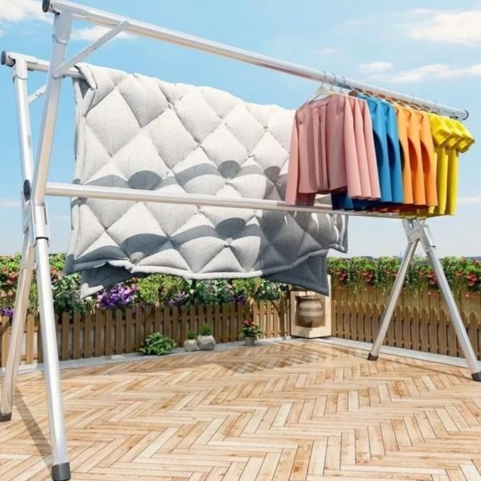 HARGA DISC - Jemuran baju Besi ori Kuat kokoh Jemuran baju murah