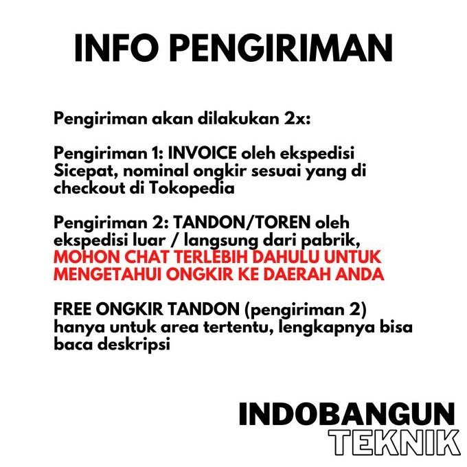 Miliki Toren Tangki Tandon Air Profil Tank 250 Liter Kuat Murah Bergaransi