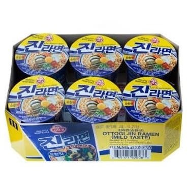 

Terlaris! Ottogi Jin Ramen Mild Original Isi 6 - Mie Gelas Korea