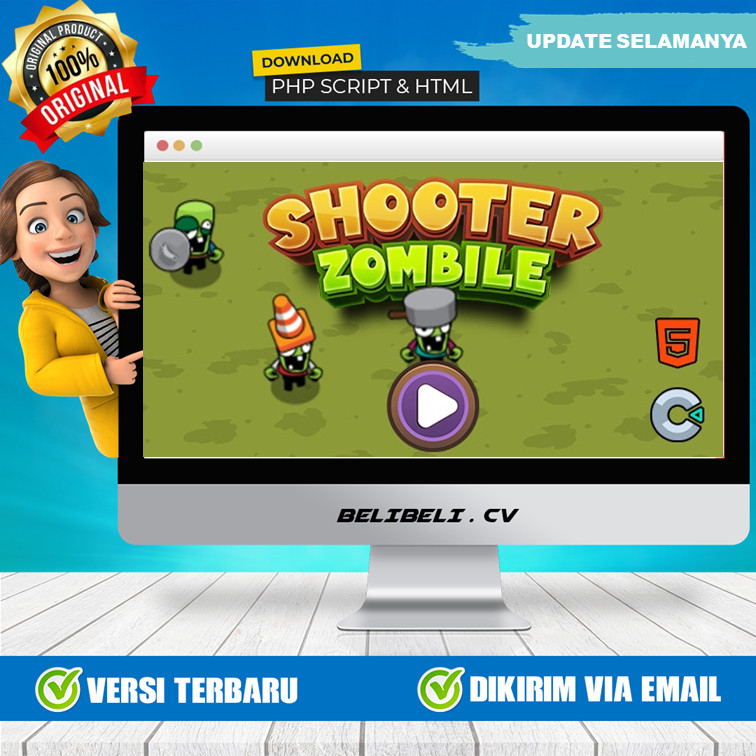Source Code HTML 5 Game - Shooter Zombile - Html5 (Construct3)